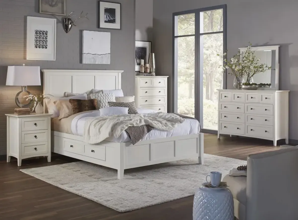 Tompkins 4-pc. Storage Bedroom Set in White by Bellanest