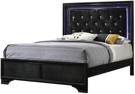 Micah 4-pc. Bedroom Set in Black by Crown Mark