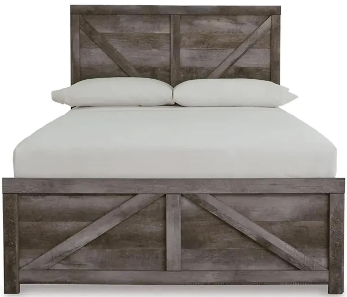 Wynnlow Full Crossbuck Panel Bed in Gray by Ashley Furniture