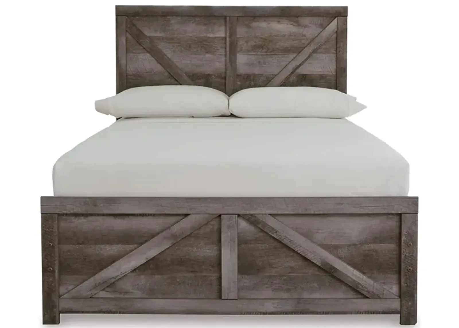 Wynnlow Full Crossbuck Panel Bed in Gray by Ashley Furniture