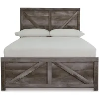 Wynnlow Full Crossbuck Panel Bed in Gray by Ashley Furniture