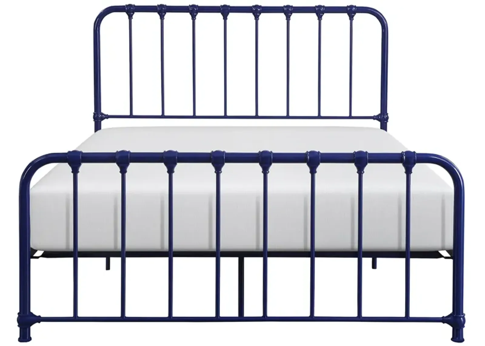 Kimmy Metal Platform Bed in Navy Blue by Homelegance