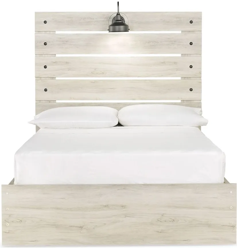 Cambeck Full Panel Bed with Storage Drawers in Whitewash by Ashley Furniture