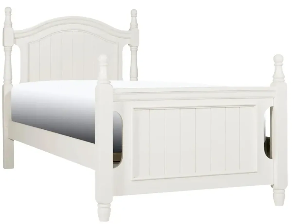 Willow Point Post Bed in White by Homelegance