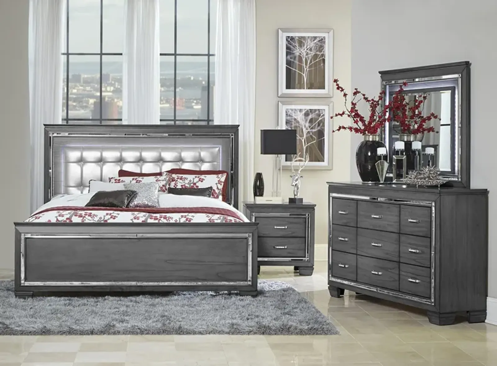 Brambley 4-pc. Upholstered Bedroom Set