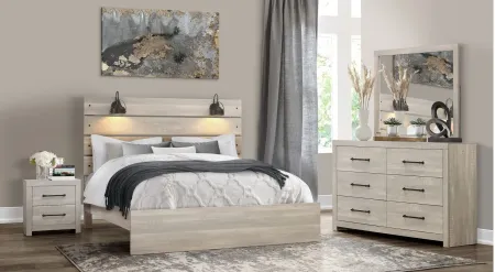 Linwood Bed in White Wash by Global Furniture Furniture USA