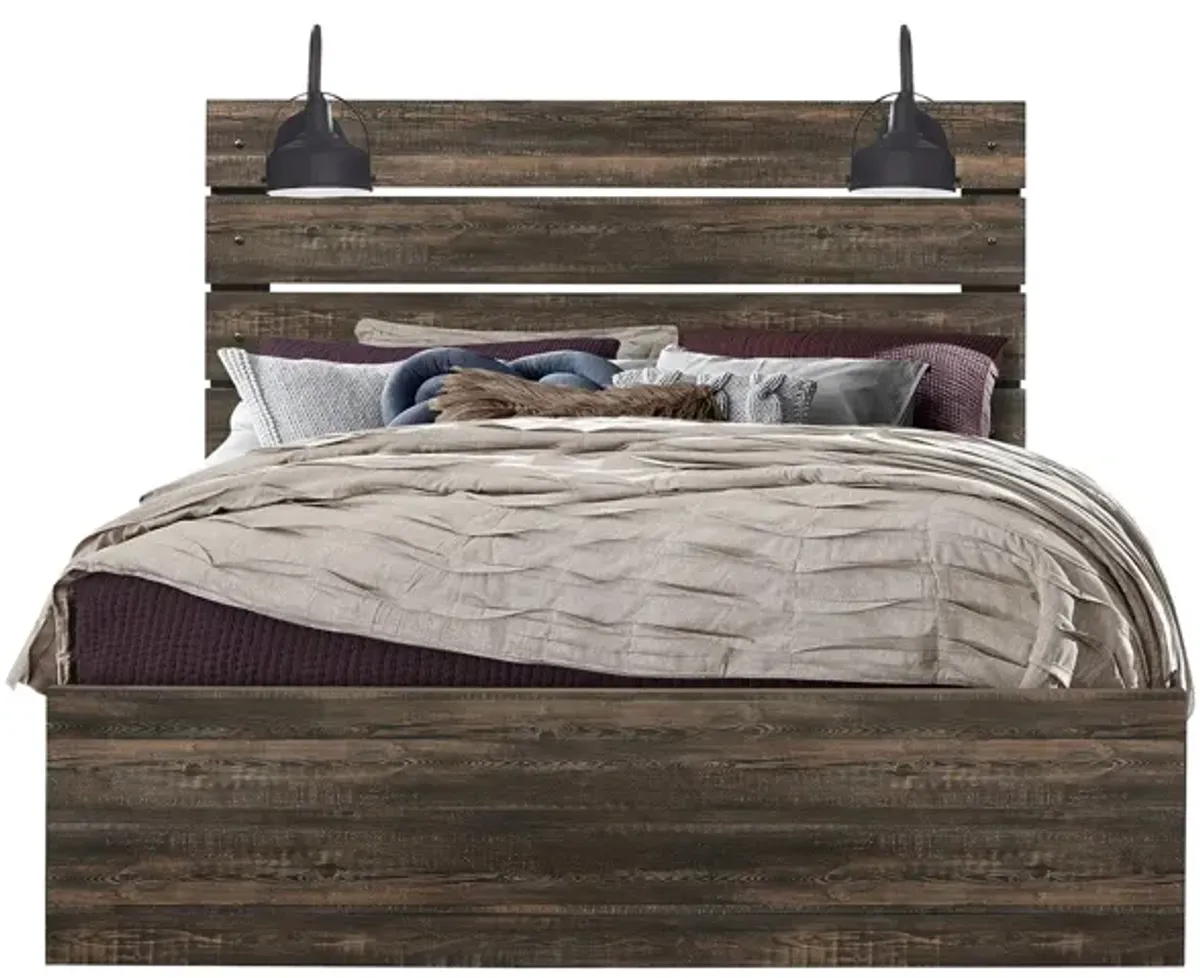 Linwood Bed in Dark Oak by Global Furniture Furniture USA