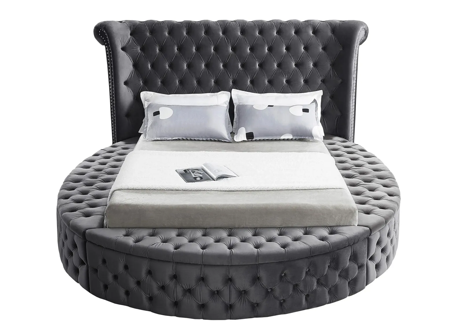 Luxus Queen Bed in Gray by Meridian Furniture