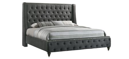 Giovani Bed in Metallic Grey by Crown Mark