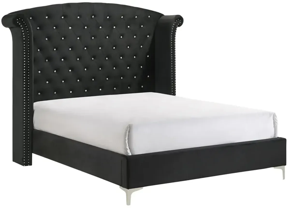 Lucinda Queen Bed in Black 2882 by Crown Mark