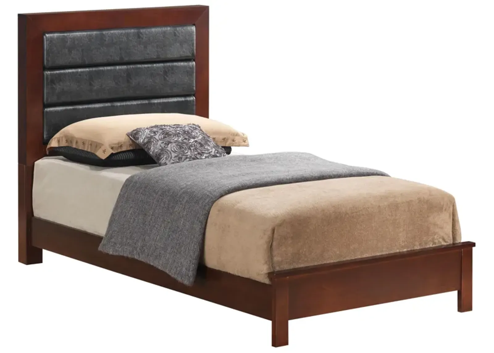 Burlington Upholstered Bed in Cherry by Glory Furniture