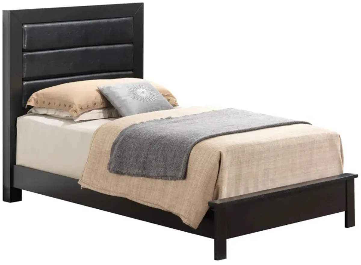 Burlington Upholstered Bed in Black by Glory Furniture