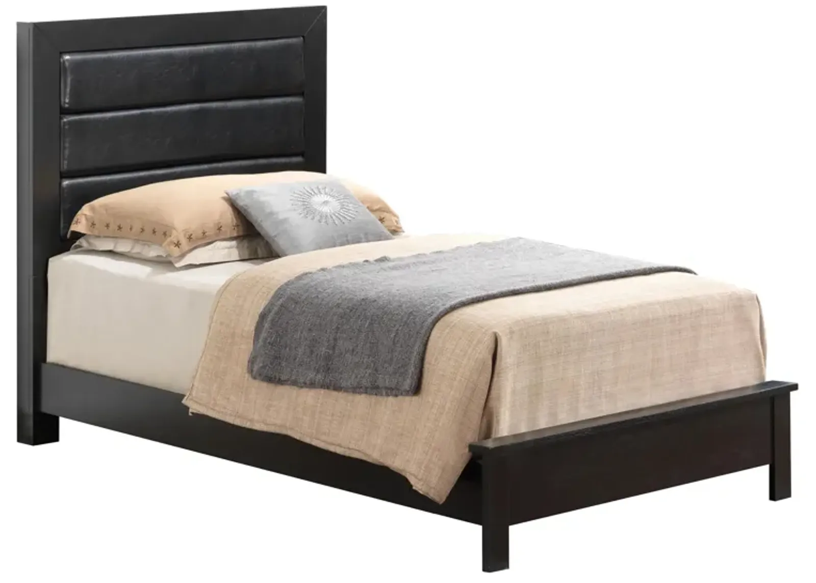 Burlington Upholstered Bed in Black by Glory Furniture