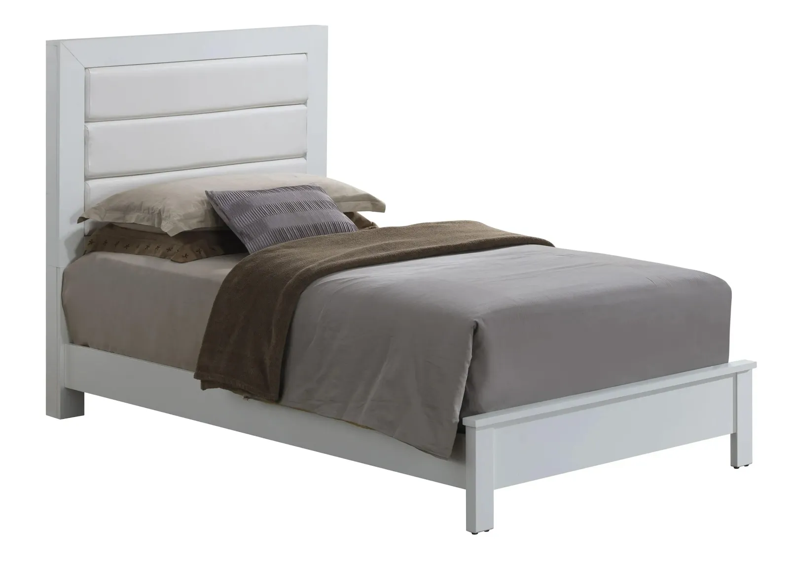 Burlington Upholstered Bed in White by Glory Furniture