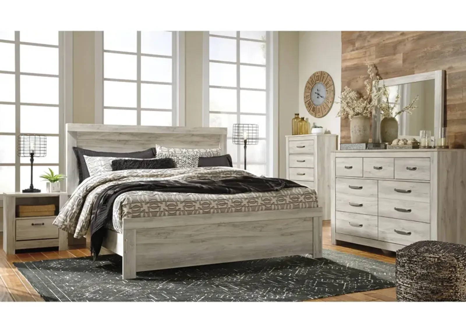 Bellaby 4-pc. Bedroom Set in Whitewash by Ashley Furniture