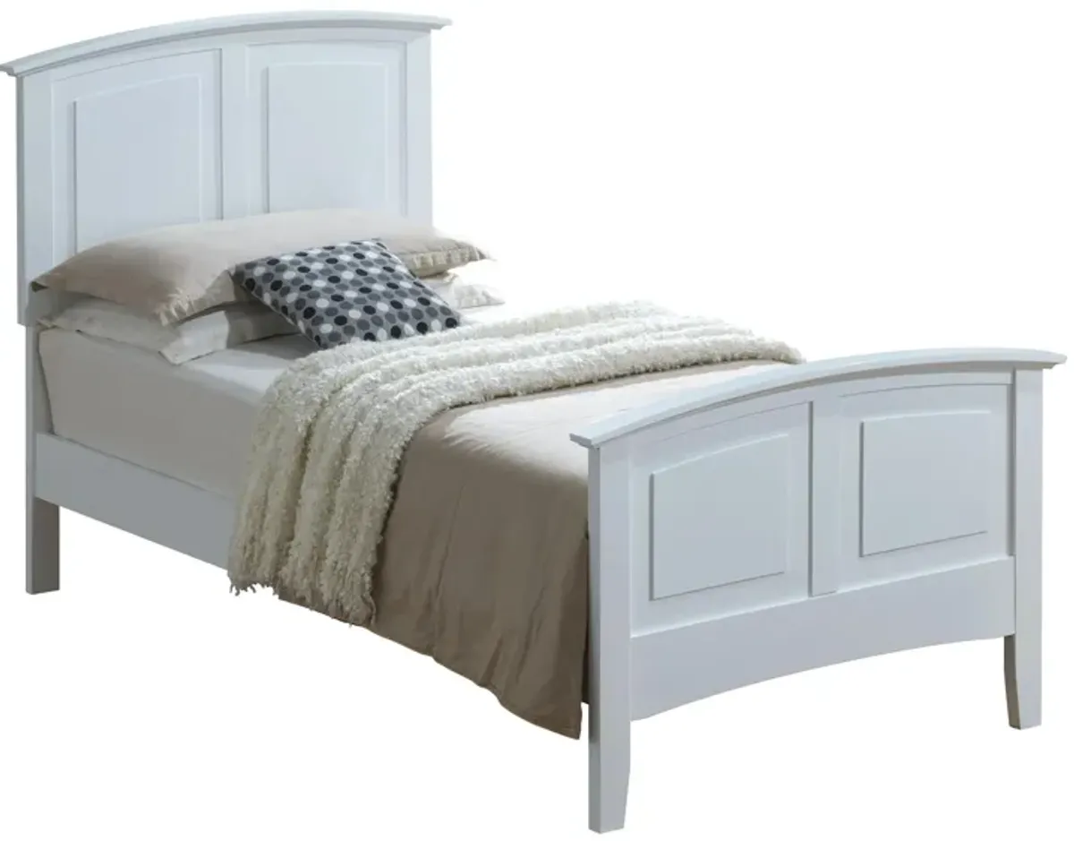 Hammond Panel Bed in White by Glory Furniture