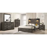 Carter Lane 5-pc. Bedroom Set in AUTUMN LEAVES by Crown Mark