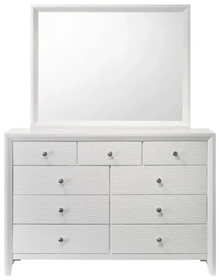 Evan 5-Pc Full Bedroom Set in White by Crown Mark