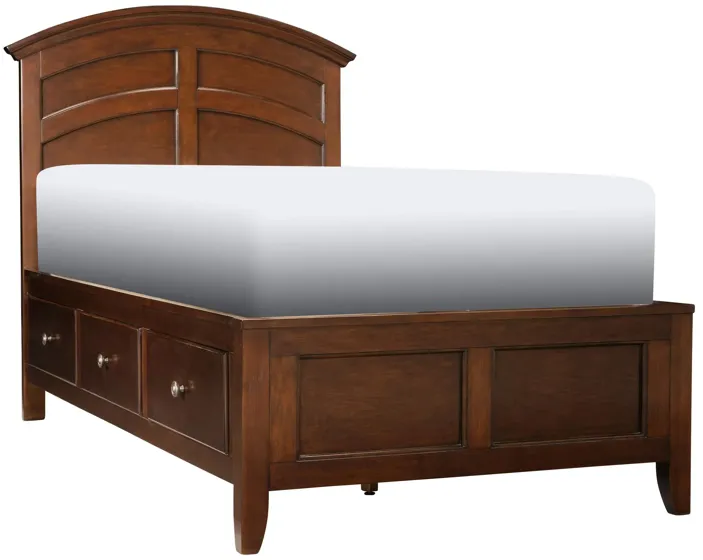 Kylie Youth Platform Bed w/ 2-sd. Storage in Merlot by Bellanest