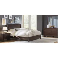 Van Buren 4-pc. Bedroom Set in Chocolate Brown by Bellanest