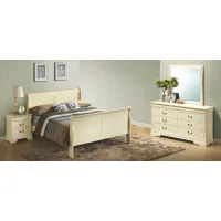 Rossie 4-pc. Bedroom Set in Beige by Glory Furniture