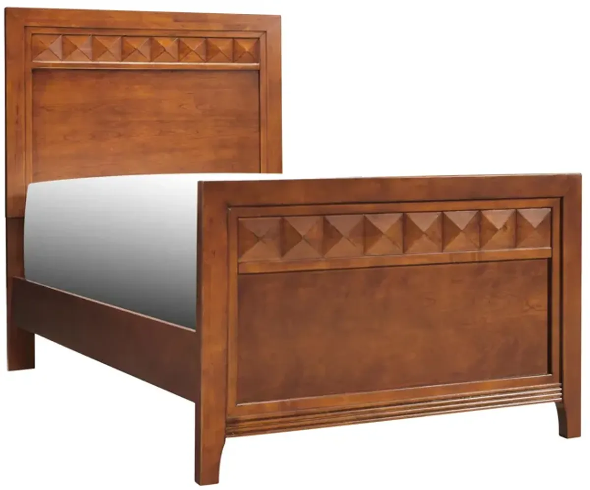 Shadow Panel Bed in Cherry by Davis Intl.