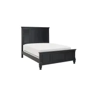 Asher Panel Bed in Black by Bellanest