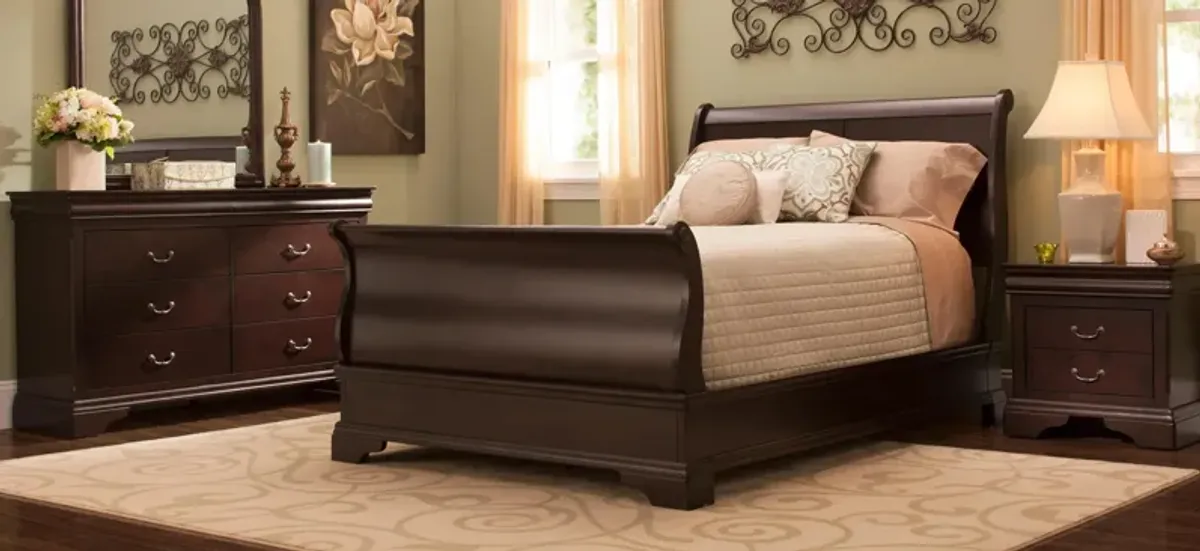 Charleston Sleigh Bed