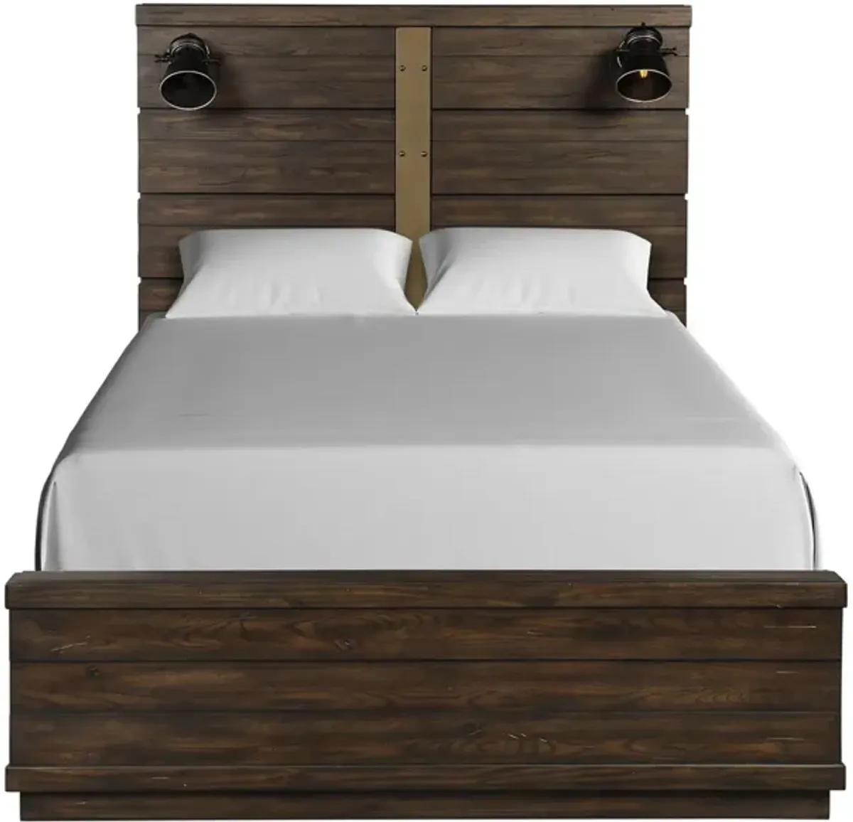 Edison Panel Bed in Brown by Bernards Furniture Group