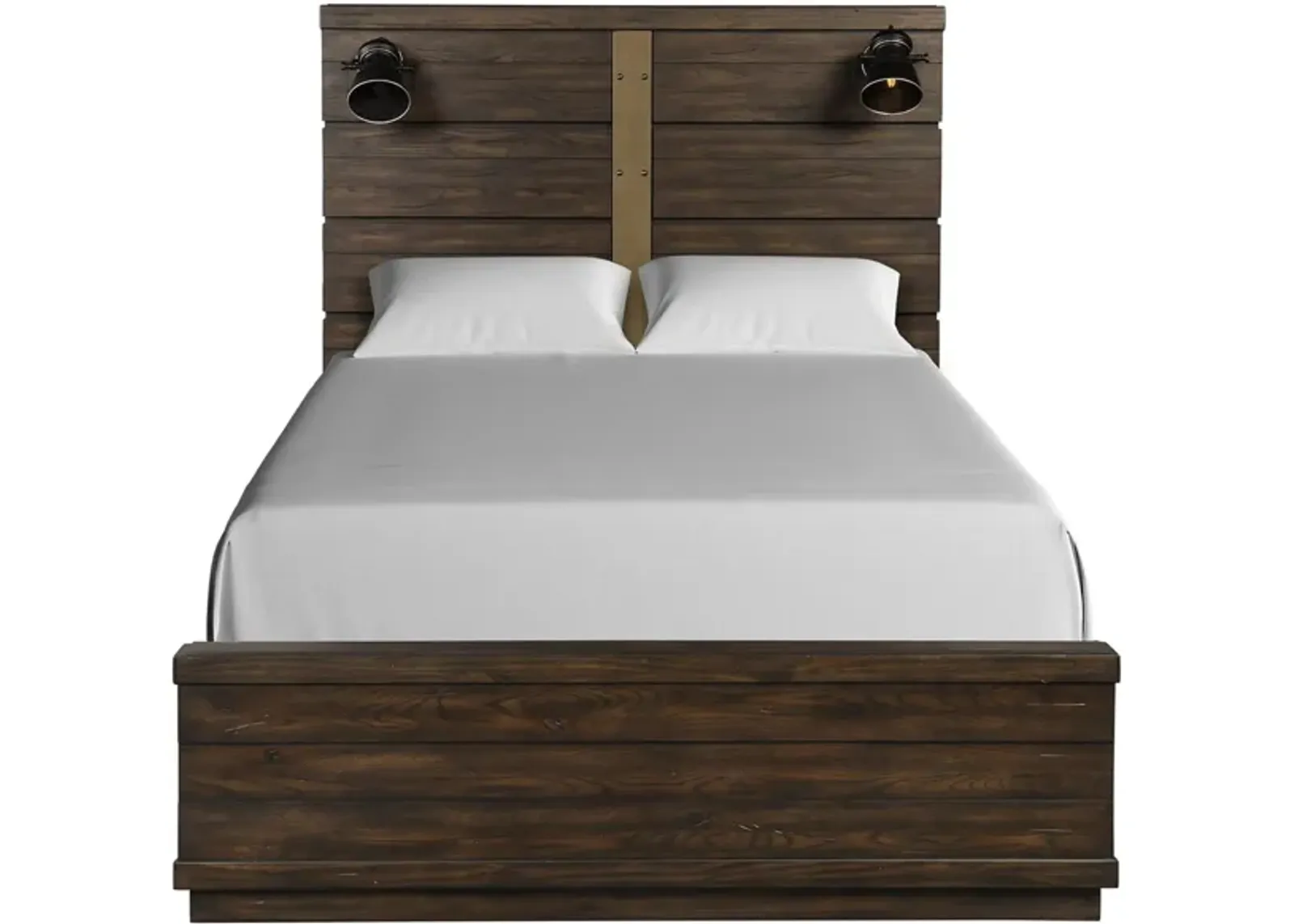 Edison Panel Bed in Brown by Bernards Furniture Group