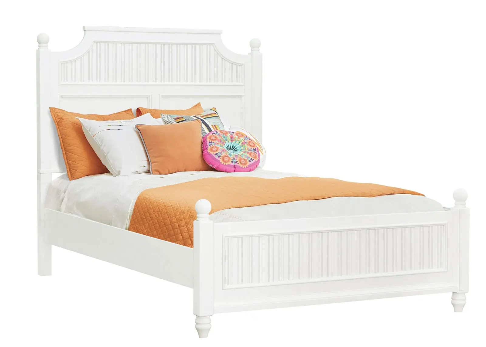 Savannah Poster Bed in White by Samuel Lawrence