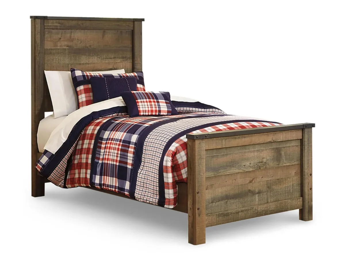 Trinell Twin Panel Bed in Brown by Ashley Furniture