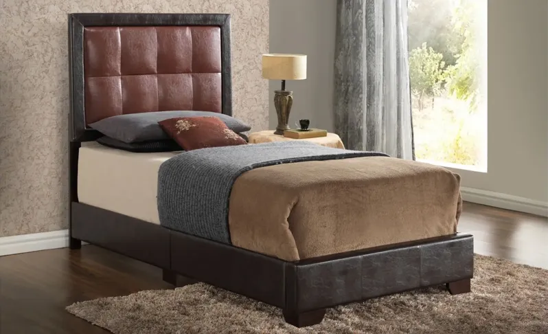 Panello Twin Bed in DARK BROWN by Glory Furniture