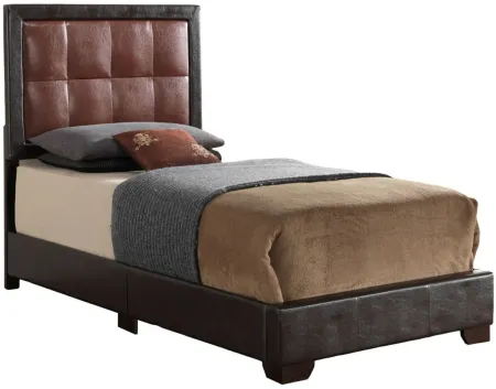Panello Twin Bed in DARK BROWN by Glory Furniture