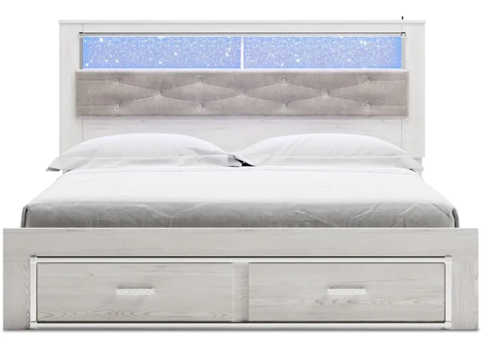 Altyra King Bookcase Bed with Storage in White by Ashley Furniture