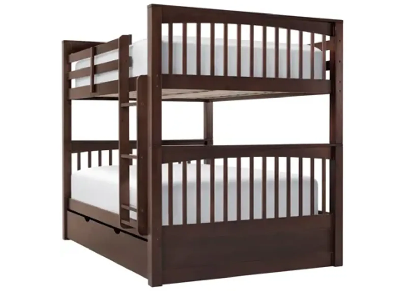 Jordan Full-Over-Full Bunk Bed w/ Trundle in Chocolate by Hillsdale Furniture