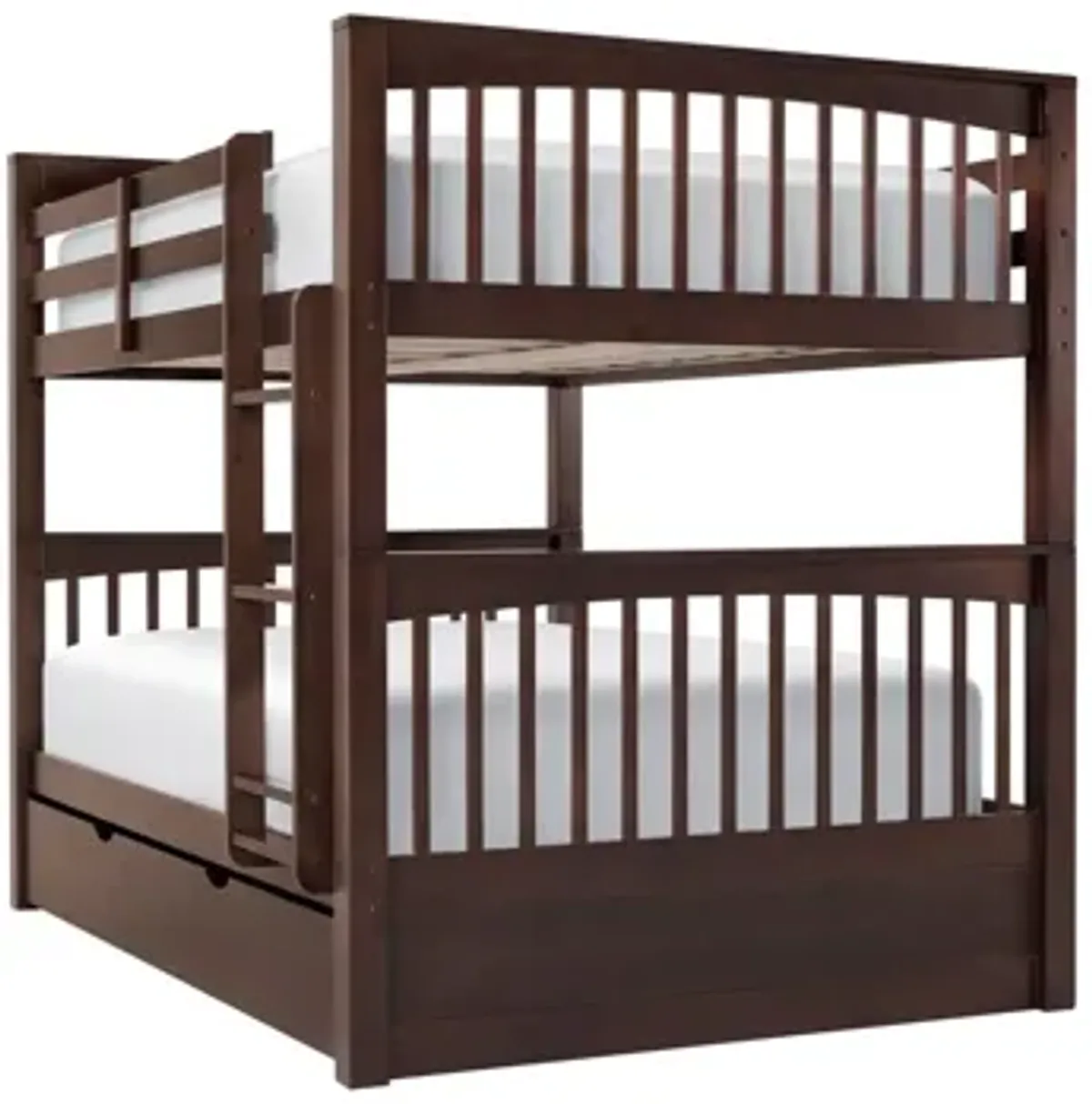 Jordan Full-Over-Full Bunk Bed w/ Trundle in Chocolate by Hillsdale Furniture