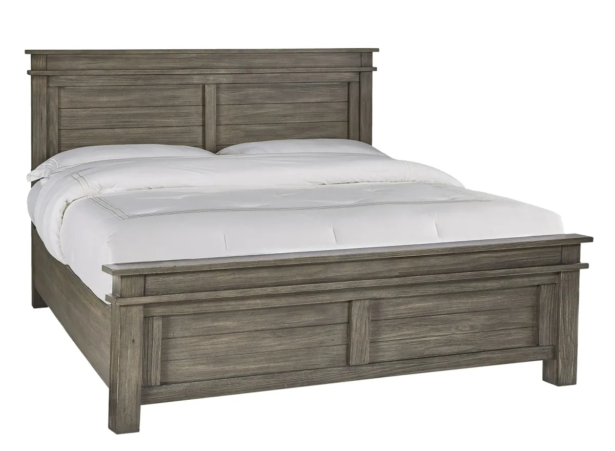 Hempstead Queen Panel Bed in Graystone by A-America