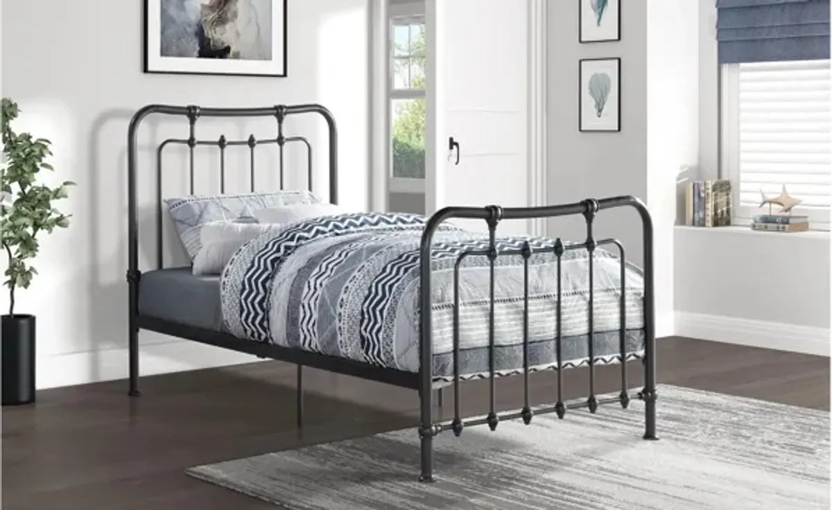 Zephyr Twin Metal Platform Bed