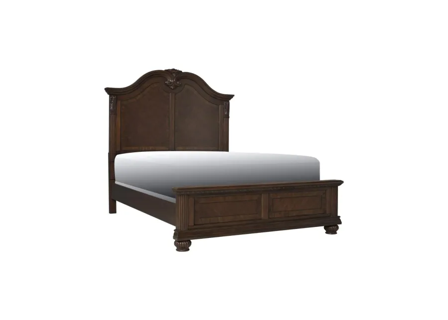 Ashbury Panel Bed in Cherry by Bellanest