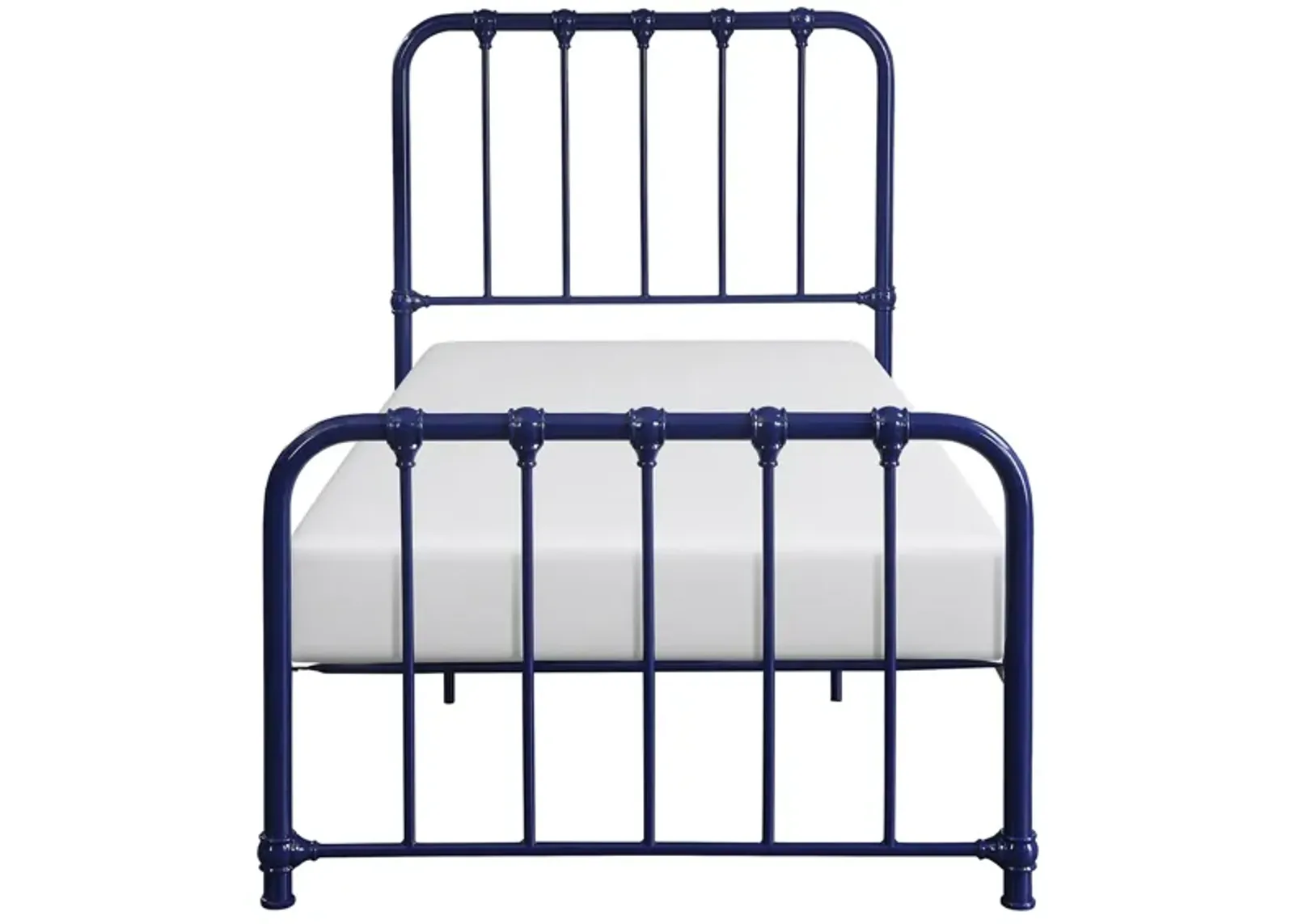 Kimmy Metal Platform Bed in Navy Blue by Homelegance