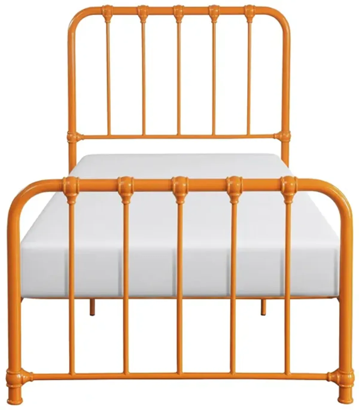 Kimmy Metal Platform Bed in Orange by Homelegance