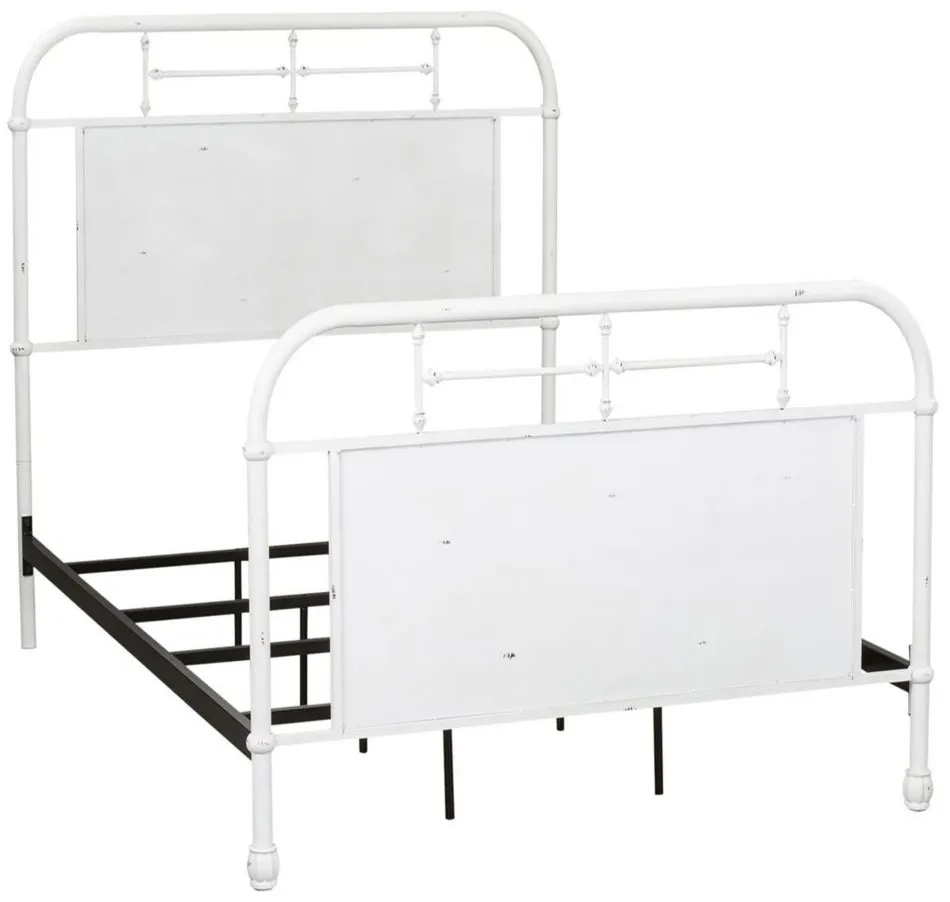 Vintage Series Metal Bed in Antique White by Liberty Furniture