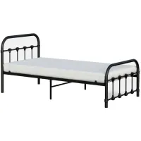 Melissa Metal Twin Bed in Black by BK Furniture
