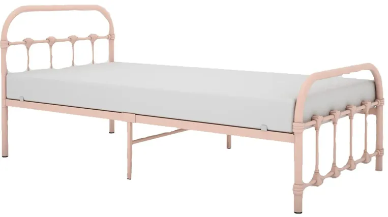 Melissa Metal Twin Bed in Clay by BK Furniture