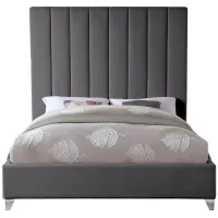 Via Queen Bed in Gray by Meridian Furniture