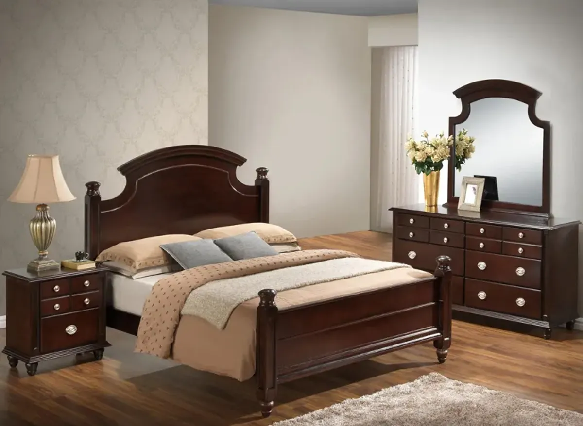 Summit 4-pc. Post Bedroom Set in Capuccino by Glory Furniture