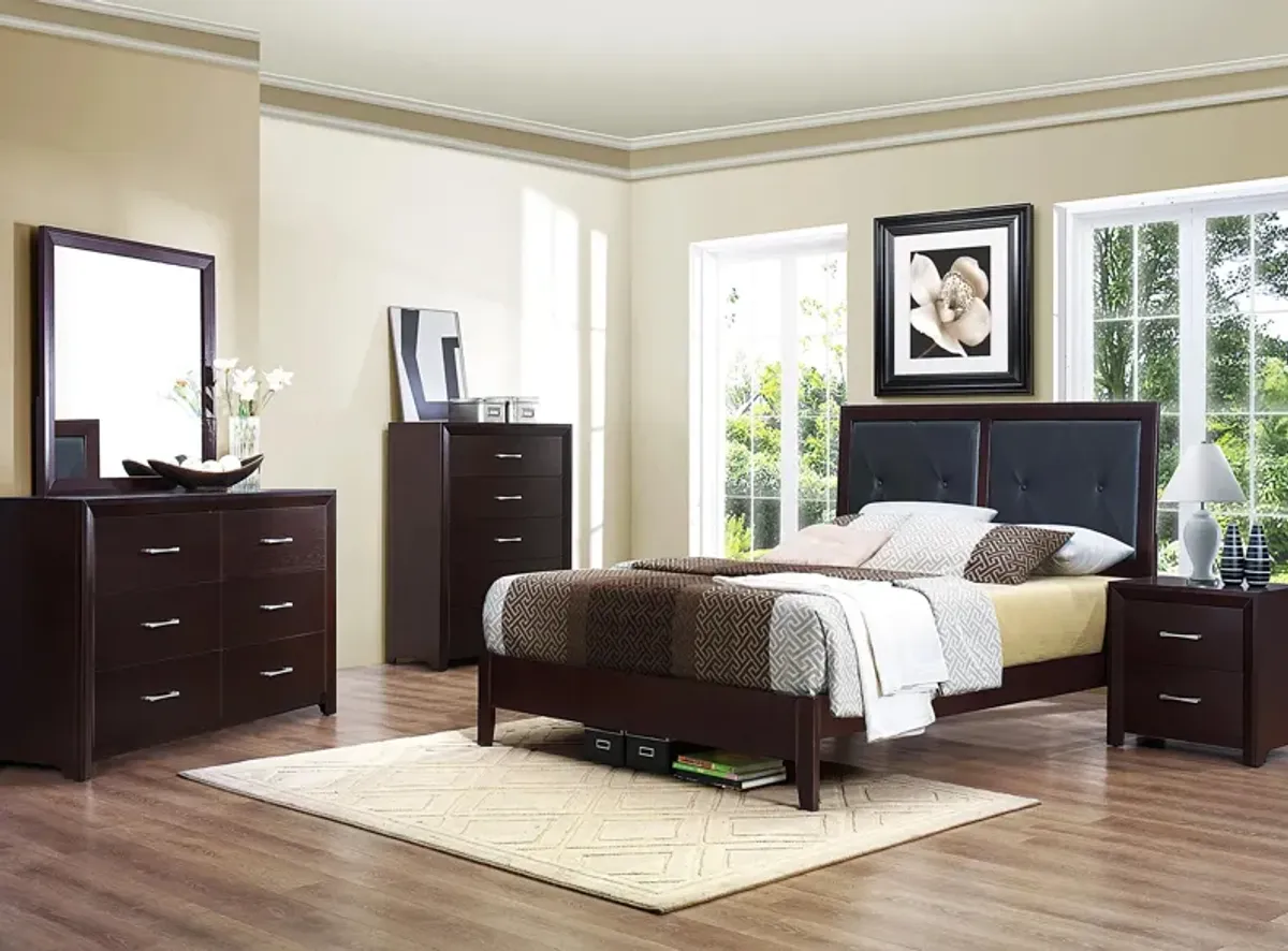 Pell 4-pc Bedroom Set in Cherry by Homelegance