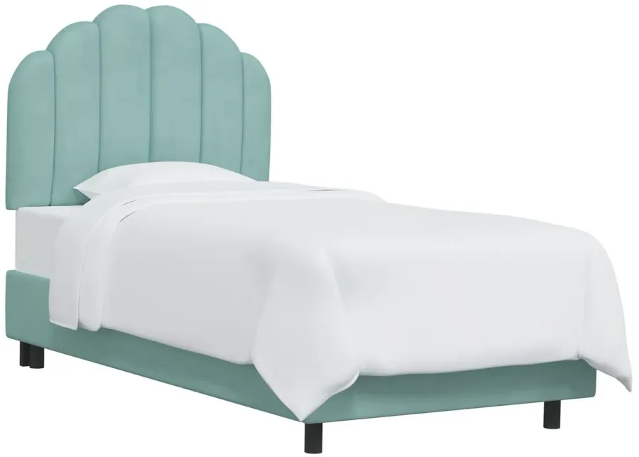 WIlber Bed in Velvet Caribbean by Skyline