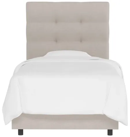 Linder Bed in Linen Putty by Skyline